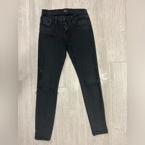 BDG Twig Ankle Jeans Size 29 Black Mid Rise Skinny Distressed Denim